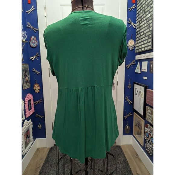 Green Short Sleeve Cardigan - Picture 3 of 9